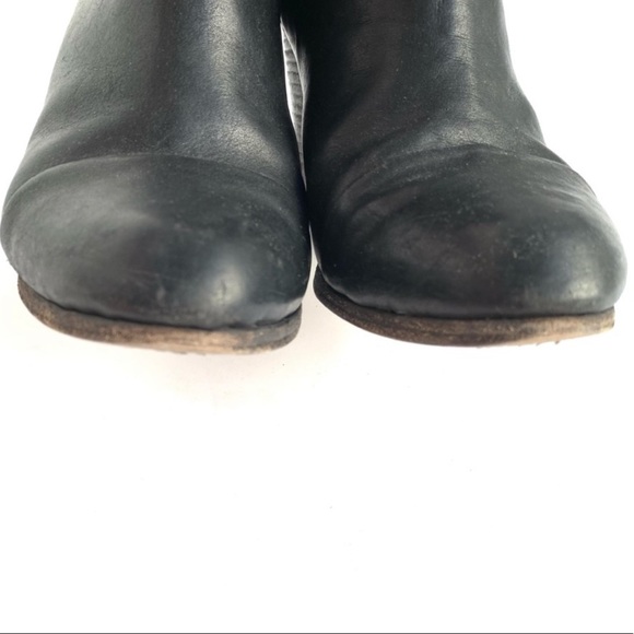 Rag & Bone Harrow Black Leather Ankle Boots 38 fits like 7 - Picture 8 of 8